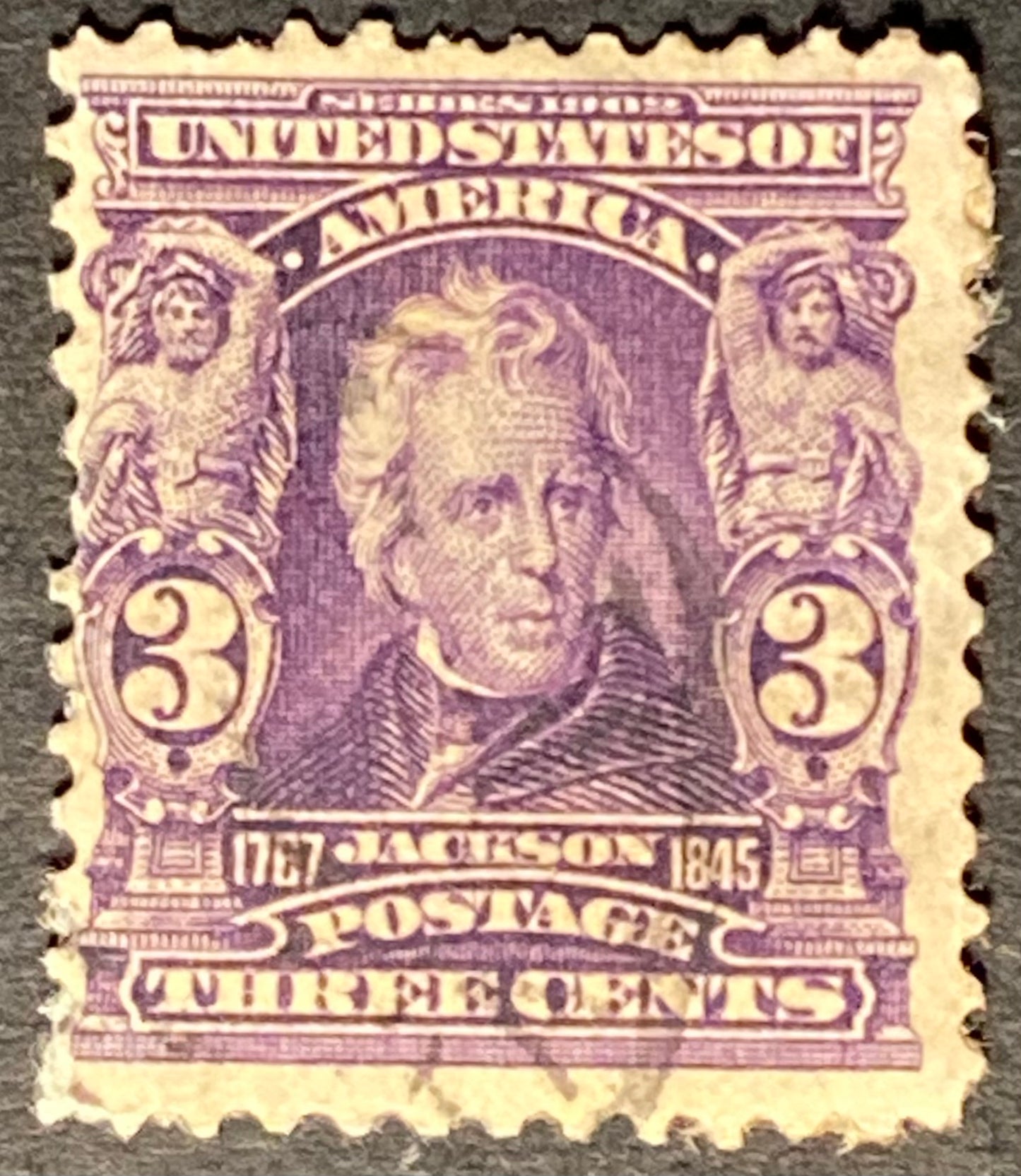 Scott #A117 3 Cents Bright Purple Jackson Stamp