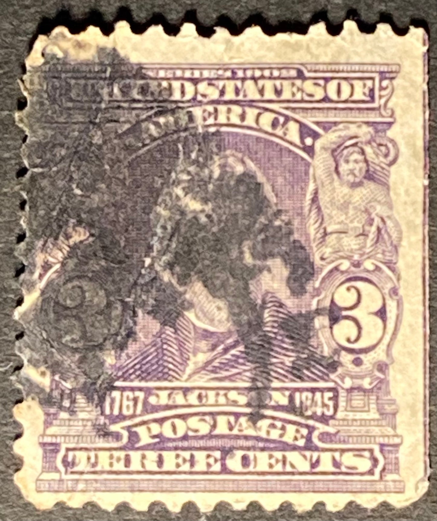 Scott #A117 3 Cents Bright Purple Jackson Stamp