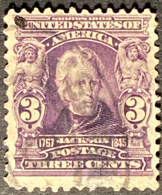 Scott #A117 3 Cents Bright Purple Jackson Stamp