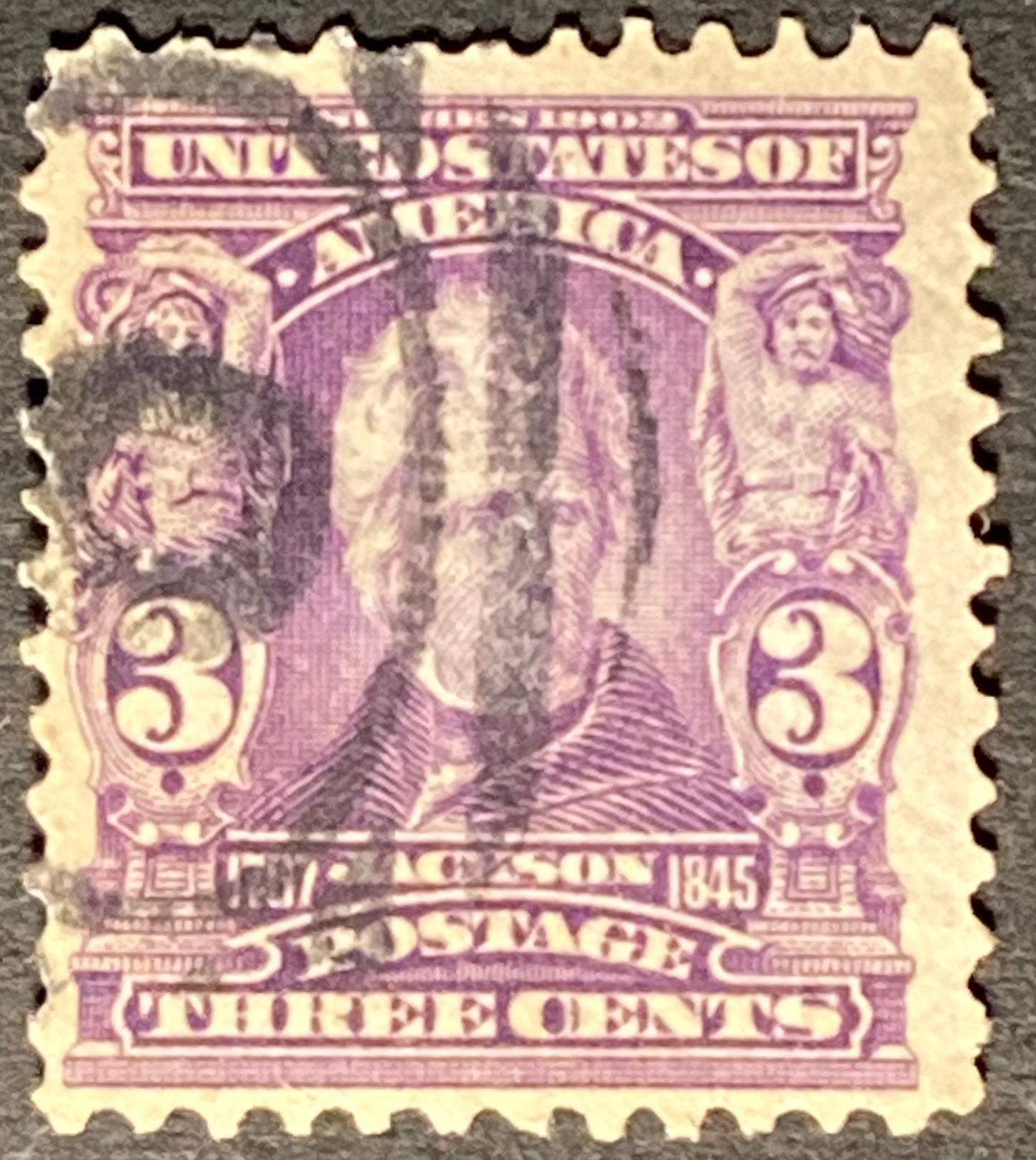 Scott #A117 3 Cents Bright Purple Jackson Stamp