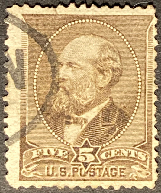 Scott #A56 - 5 Cents yellow brown James A. Garfield