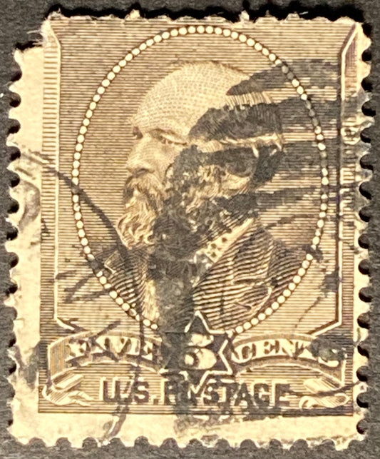 Scott #A56 - 5 Cents yellow brown James A. Garfield