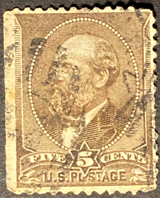 Scott #A56 - 5 Cents yellow brown James A. Garfield