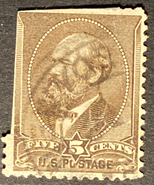 Scott #A56 - 5 Cents yellow brown James A. Garfield