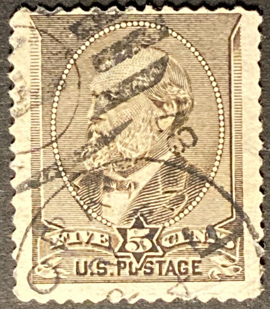 Scott #A56 - 5 Cents yellow brown James A. Garfield