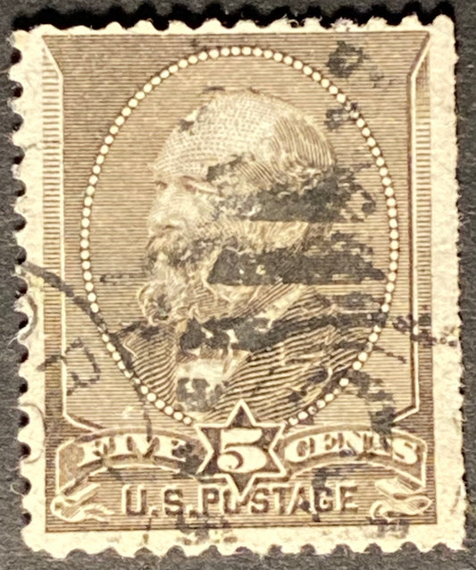 Scott #A56 - 5 Cents yellow brown James A. Garfield