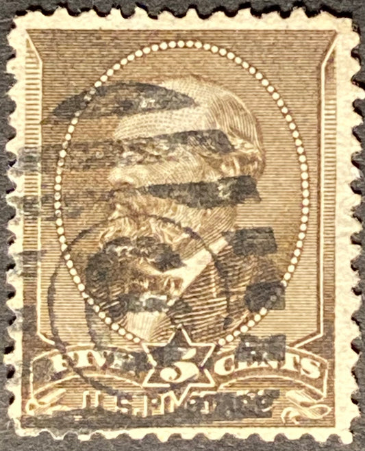 Scott #A56 - 5 Cents yellow brown James A. Garfield