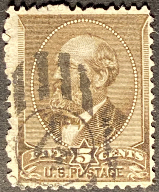 Scott #A56 - 5 Cents yellow brown James A. Garfield