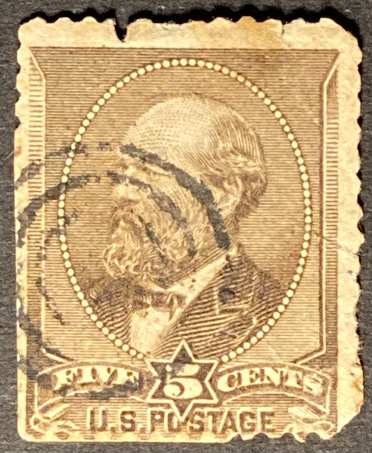 Scott #A56 - 5 Cents yellow brown James A. Garfield