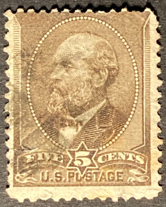 Scott #A56 - 5 Cents yellow brown James A. Garfield