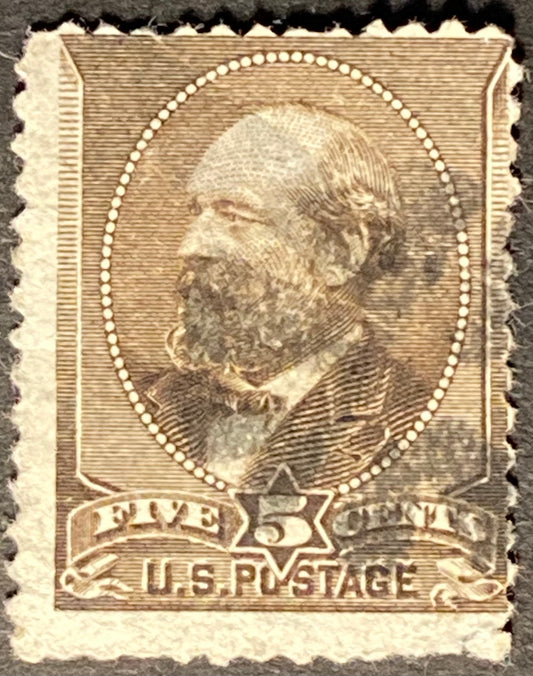 Scott #A56 - 5 Cents yellow brown James A. Garfield