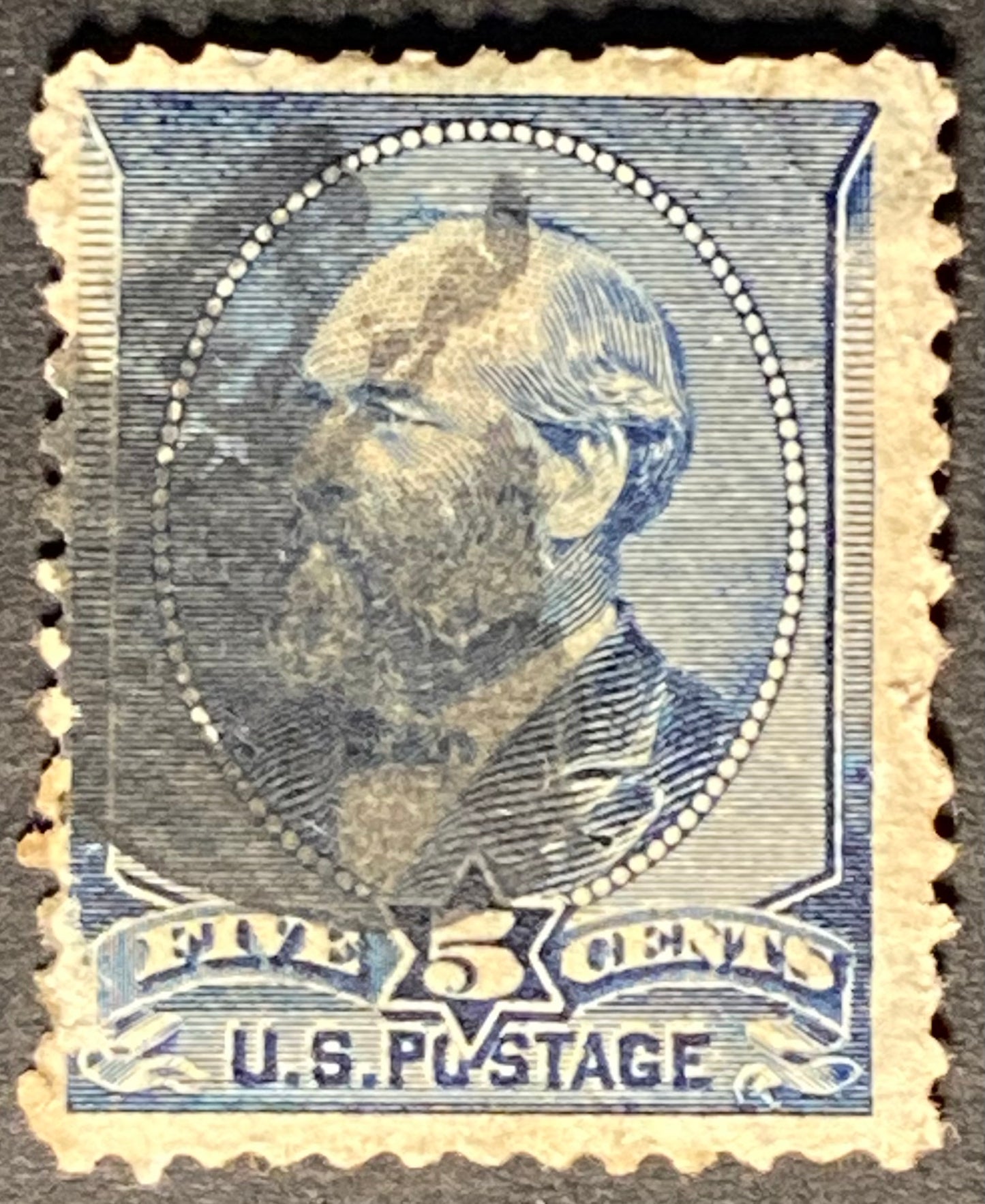 Scott #A56 - 5 Cents Indigo James A. Garfield