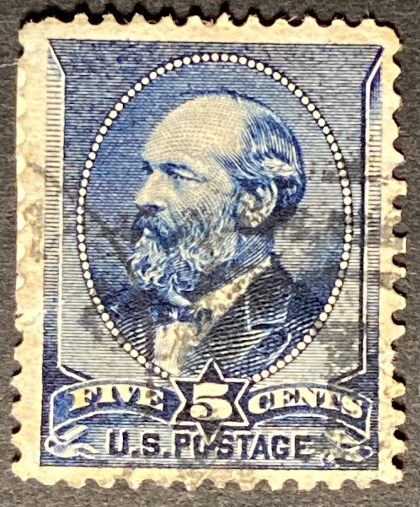 Scott #A56 - 5 Cents Indigo James A. Garfield