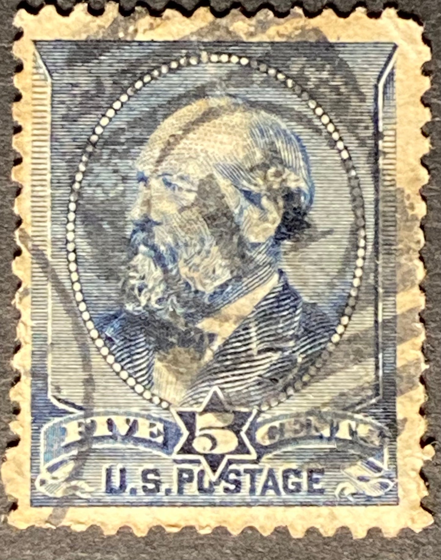 Scott #A56 - 5 Cents Indigo James A. Garfield