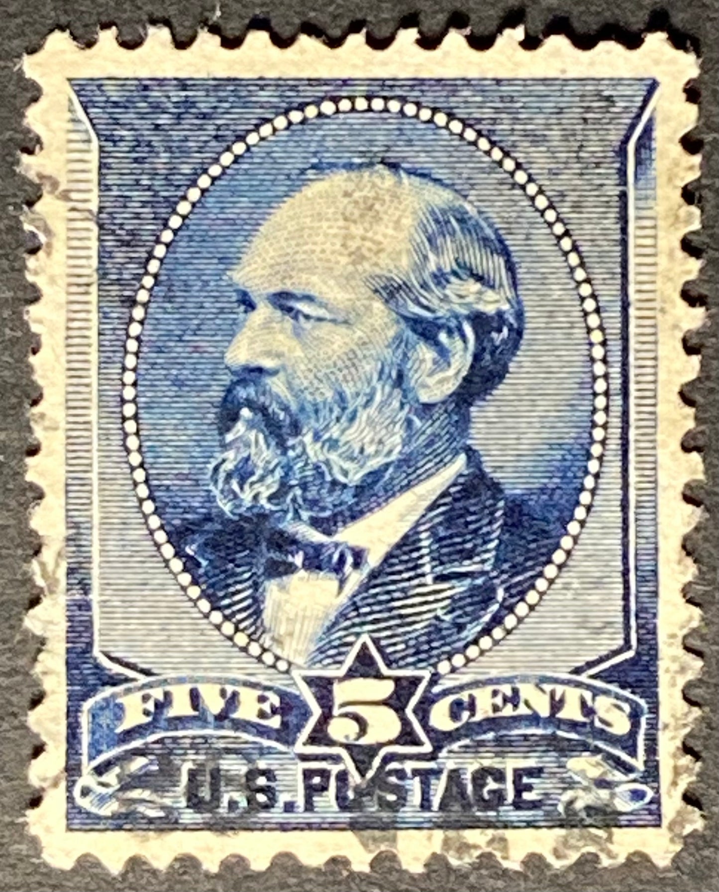 Scott #A56 - 5 Cents Indigo James A. Garfield