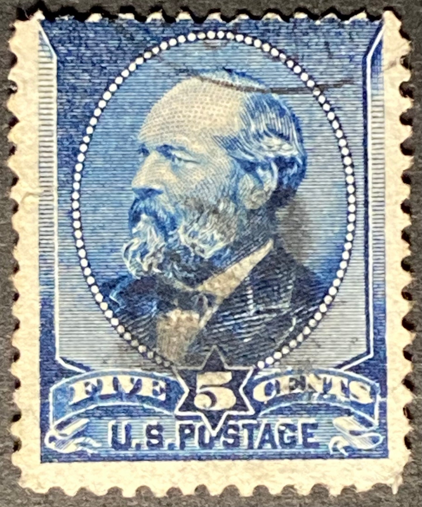 Scott #A56 - 5 Cents Indigo James A. Garfield