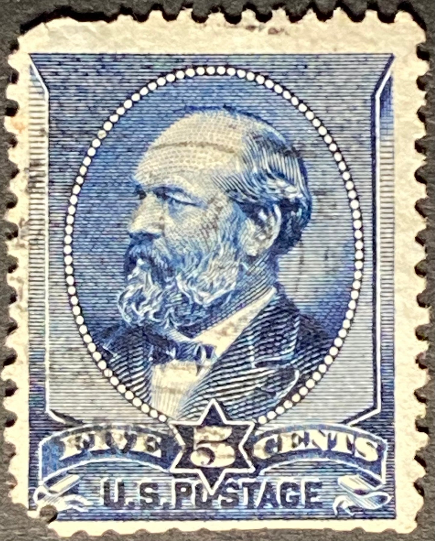 Scott #A56 - 5 Cents Indigo James A. Garfield