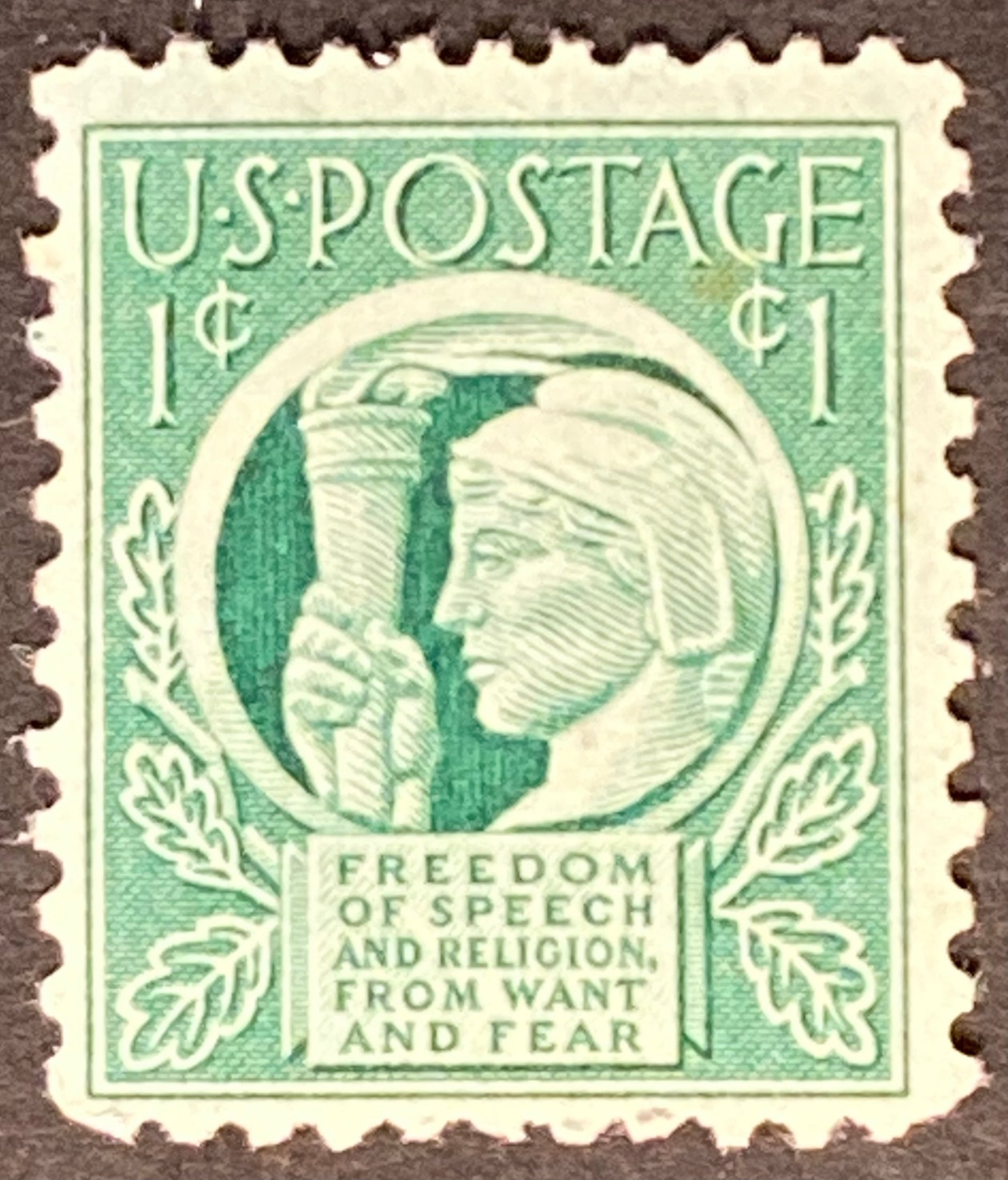 Scott #A367 - Liberty Holding the Torch of Freedom & Enlightenment Stamp