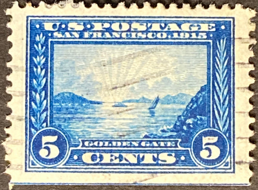 Scott #A146 5 Cents Golden Gate Blue Stamp 1913