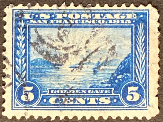 Scott #A146 5 Cents Golden Gate Blue Stamp 1913