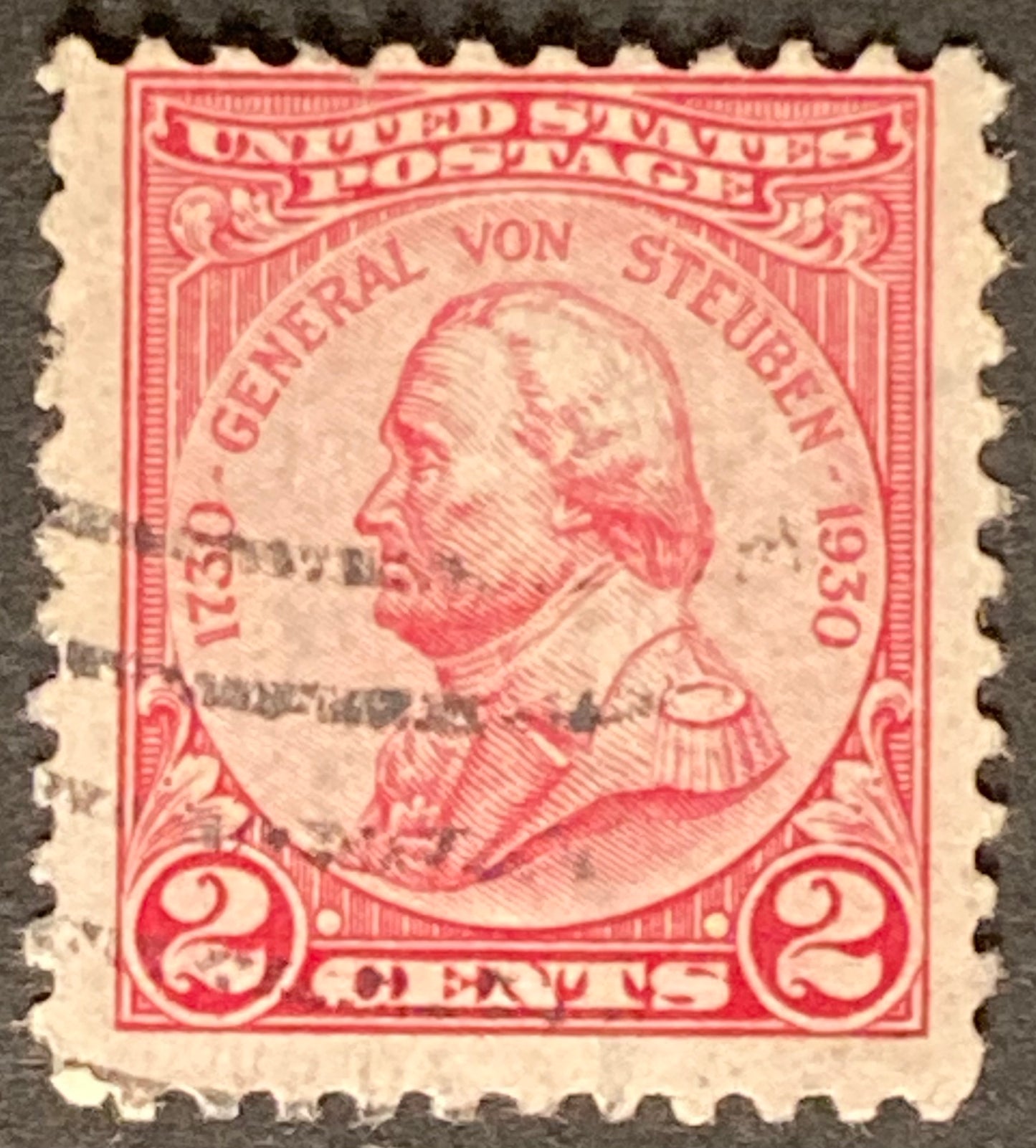 Scott #A206 2 Cents Carmine rose General Von Steuben Stamp