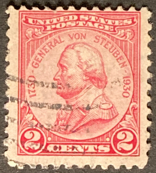 Scott #A206 2 Cents Carmine rose General Von Steuben Stamp