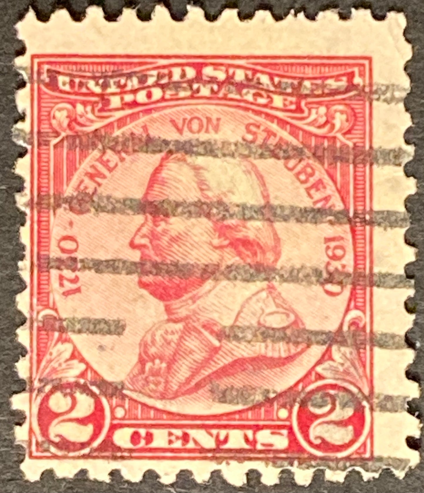 Scott #A206 2 Cents Carmine rose General Von Steuben Stamp