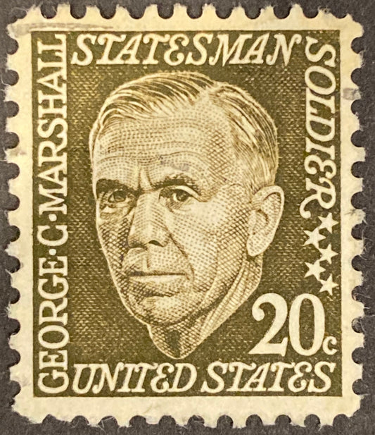 20 Cents George Marshall Soldier Stamp