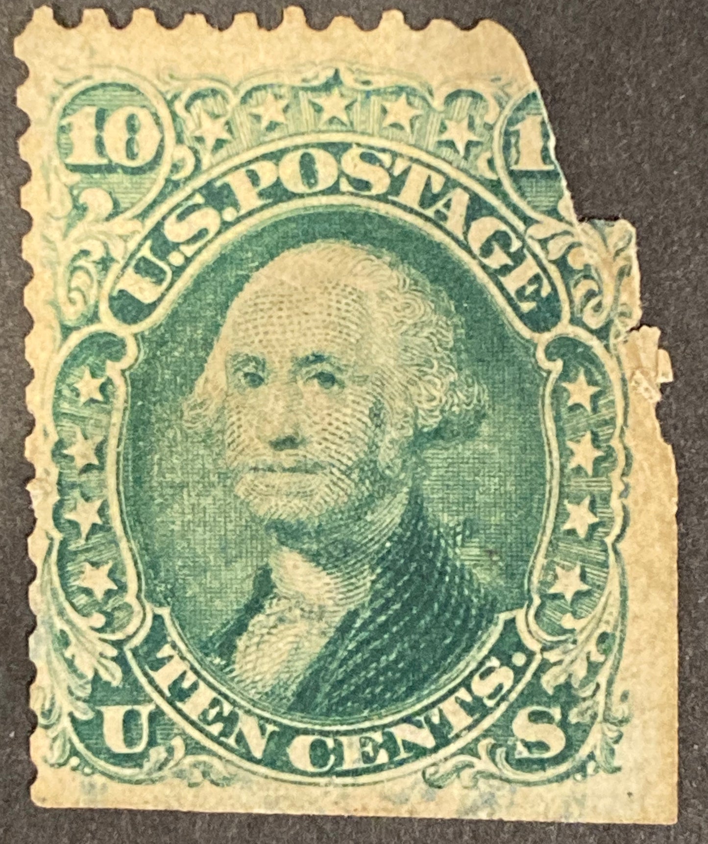 US Scott #68 1861 Washington Green