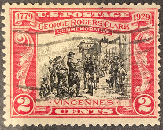 1929 - US Stamp Scott #651 2 Cents George Rogers Clarks Commemorative