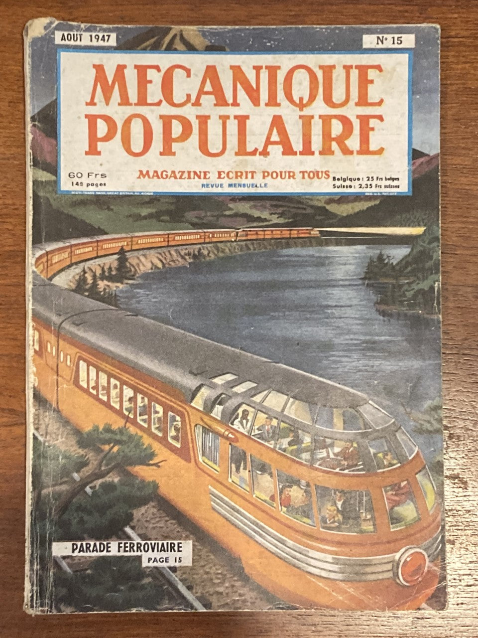 Aout 1947 - Mécanique Populaire Popular Mechanics French Version