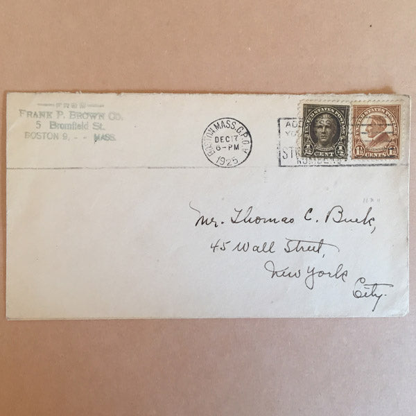 December 17th, 1925 - US American Cover To New York With Stamps