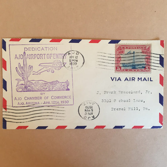 April 12th, 1930 - US American Cover Via Air Mail