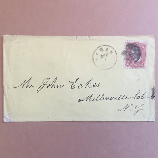 19th Century  US American Cover Letter with 3 cents Washington