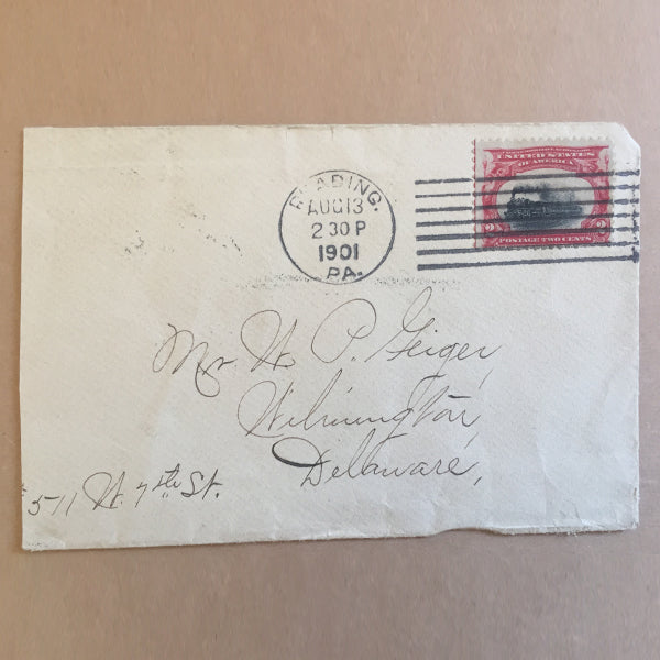 August 13th, 1901 - US American Cover To Delaware