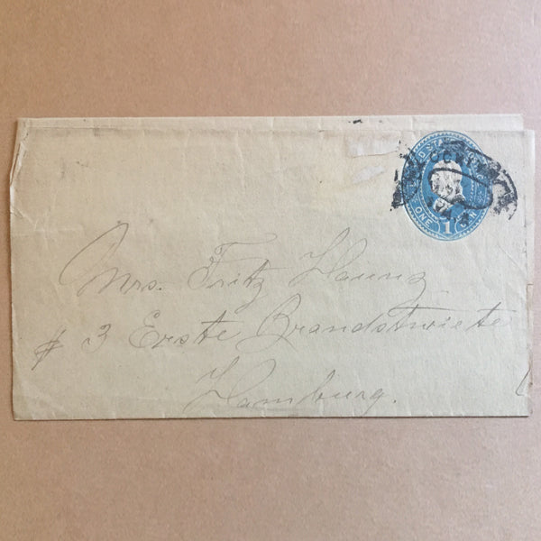 19th Century US American Cover to Hamburg Germany