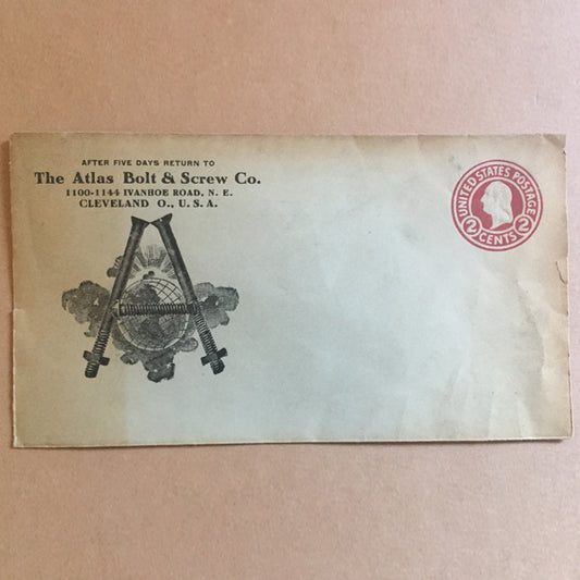 USA Cover with a 2 Cents Red